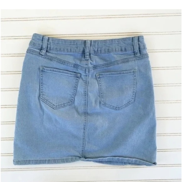 YMI Light Blue Denim Jean Skirt - Picture 2 of 5
